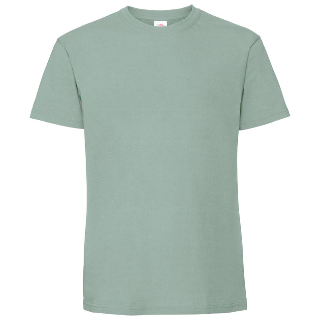Sage - Front - Fruit Of The Loom Mens Ringspun Premium T-Shirt