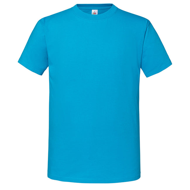 Azure - Front - Fruit Of The Loom Mens Ringspun Premium T-Shirt