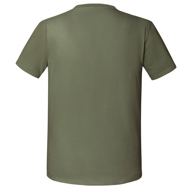 Classic Olive - Back - Fruit Of The Loom Mens Ringspun Premium T-Shirt