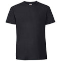 Black - Front - Fruit Of The Loom Mens Ringspun Premium T-Shirt