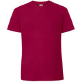 Cranberry - Front - Fruit Of The Loom Mens Ringspun Premium T-Shirt