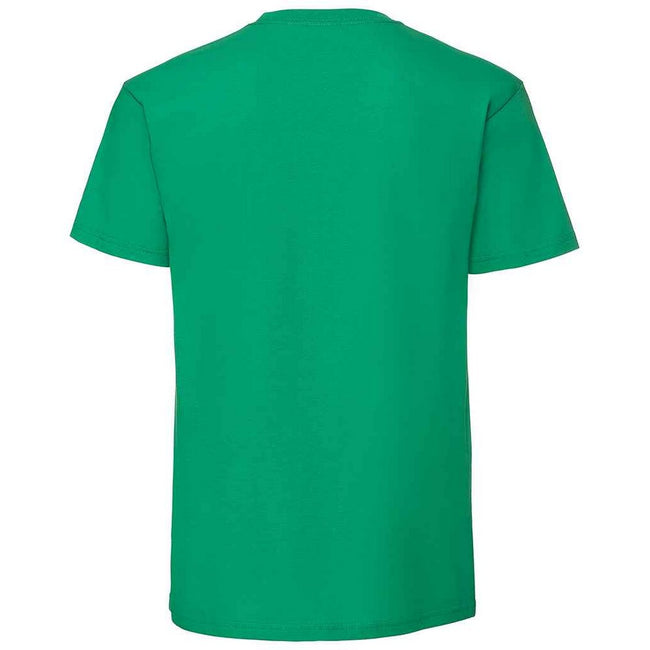 Kelly Green - Back - Fruit Of The Loom Mens Ringspun Premium T-Shirt
