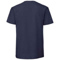 Navy - Back - Fruit Of The Loom Mens Ringspun Premium T-Shirt