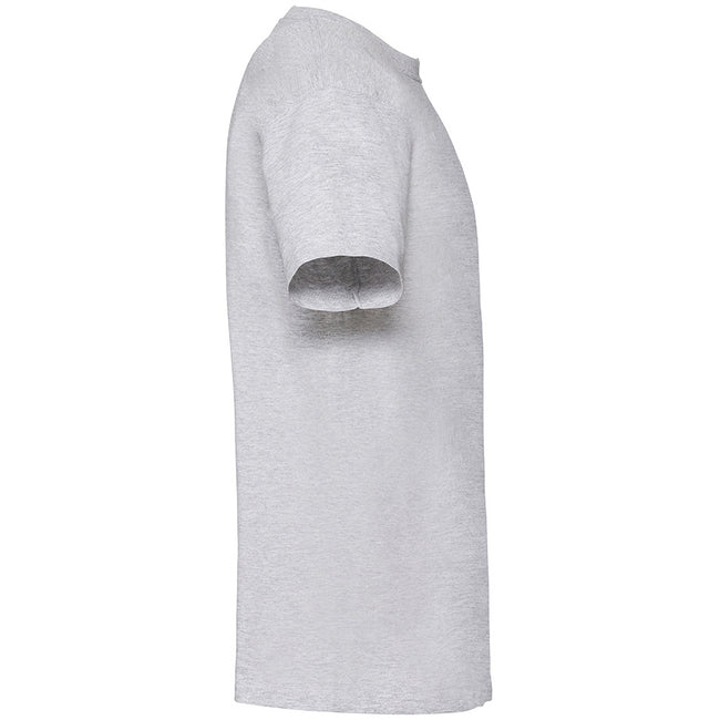 Heather Grey - Side - Fruit Of The Loom Mens Ringspun Premium T-Shirt