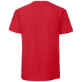 Red - Back - Fruit Of The Loom Mens Ringspun Premium T-Shirt