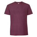 Burgundy - Front - Fruit Of The Loom Mens Ringspun Premium T-Shirt