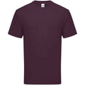 Dark Plum - Front - Fruit Of The Loom Mens Ringspun Premium T-Shirt