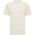 Natural - Front - Fruit Of The Loom Mens Ringspun Premium T-Shirt