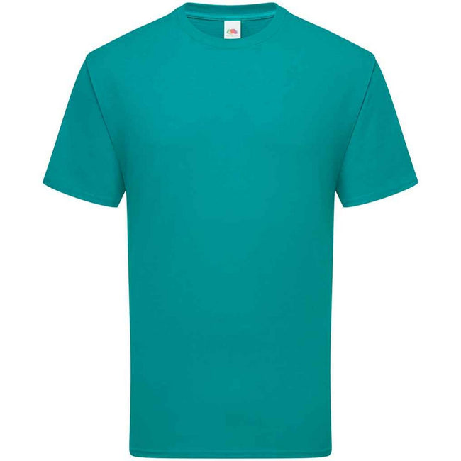 Ocean Teal - Front - Fruit Of The Loom Mens Ringspun Premium T-Shirt