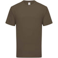 Truffle Brown - Front - Fruit Of The Loom Mens Ringspun Premium T-Shirt