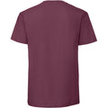 Burgundy - Back - Fruit Of The Loom Mens Ringspun Premium T-Shirt