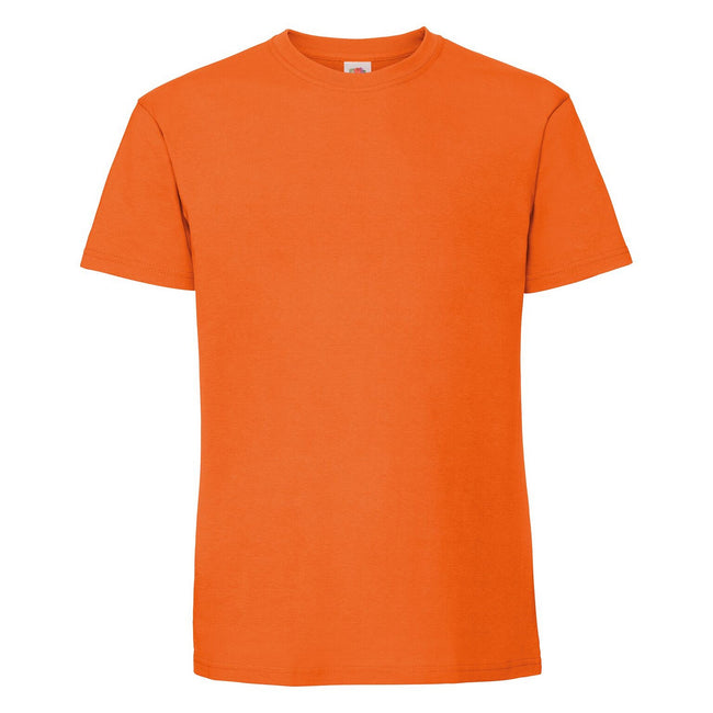 Orange - Front - Fruit Of The Loom Mens Ringspun Premium T-Shirt