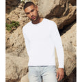 White - Back - Fruit Of The Loom Mens Original Long Sleeve T-Shirt