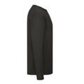 Black - Back - Fruit Of The Loom Mens Original Long Sleeve T-Shirt