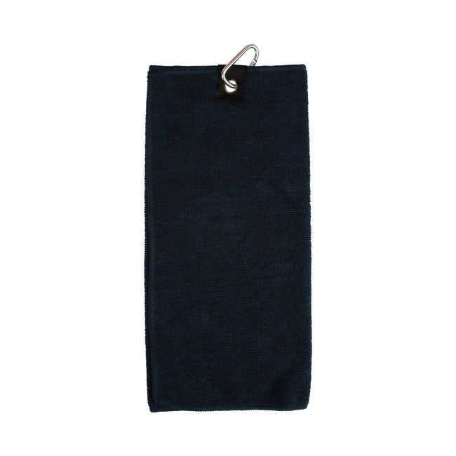 Navy - Front - Towel City Microfibre Golf Towel