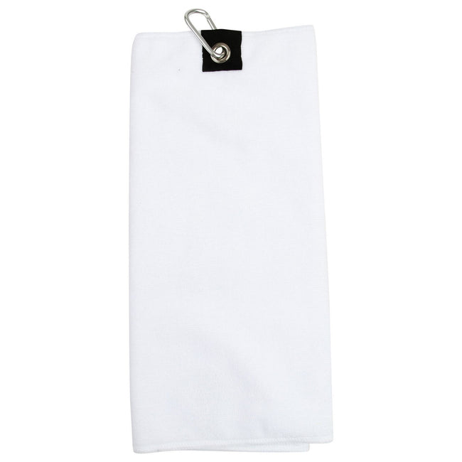 White - Front - Towel City Microfibre Golf Towel