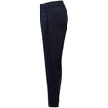 Navy - Side - Tombo Childrens-Kids Slim Leg Training Pants