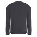 Charcoal - Back - Ecologie Mens Wakhan Zip Neck Sweater