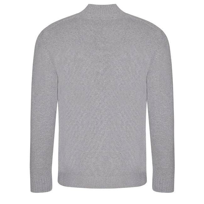 Heather - Back - Ecologie Mens Wakhan Zip Neck Sweater