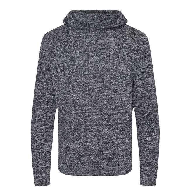 Heather-Charcoal - Front - Ecologie Adults Unisex Iguazu Knitted Hoodie