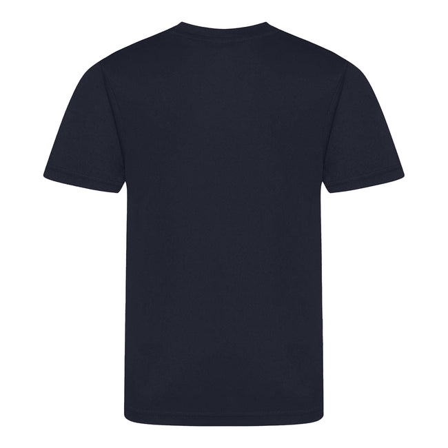 French Navy - Back - AWDis Childrens-Kids Cool Smooth T-Shirt