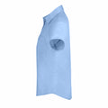 Light Blue - Side - Kustom Kit Womens-Ladies Short Sleeve Tailored Poplin Shirt