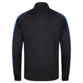 Navy-Royal - Back - Finden & Hales Mens Knitted Tracksuit Top