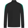 Black-Emerald - Back - Finden & Hales Mens Knitted Tracksuit Top