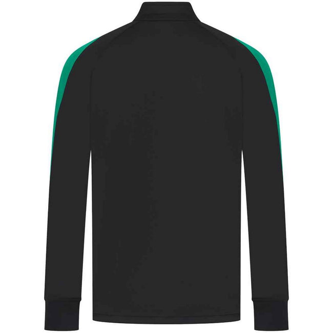 Black-Emerald - Back - Finden & Hales Mens Knitted Tracksuit Top