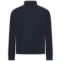 Navy-Sky Blue - Back - Finden & Hales Mens Knitted Tracksuit Top