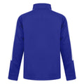 Royal Blue-White - Back - Finden & Hales Childrens-Kids Boys Knitted Tracksuit Top