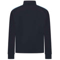 Navy-Sky Blue - Back - Finden & Hales Childrens-Kids Boys Knitted Tracksuit Top
