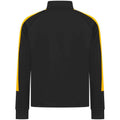 Black-Gold - Back - Finden & Hales Childrens-Kids Boys Knitted Tracksuit Top