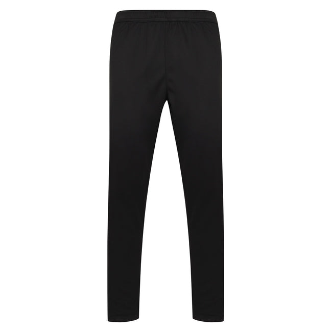 Black-White - Front - Finden & Hales Mens Knitted Tracksuit Pants