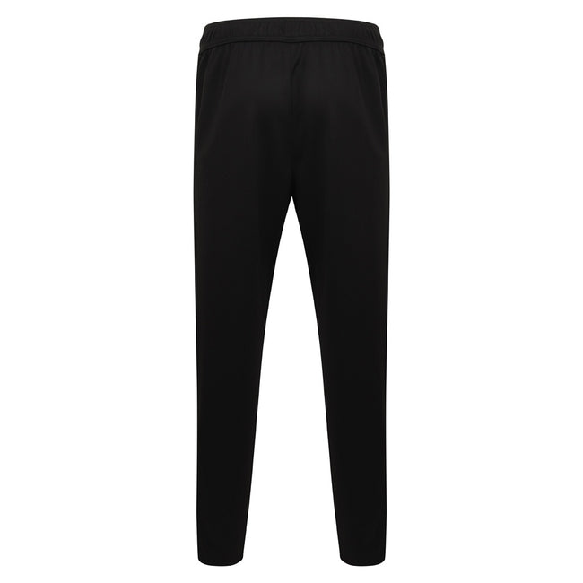 Black-Black - Back - Finden & Hales Mens Knitted Tracksuit Pants