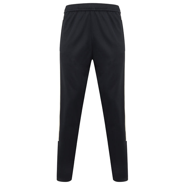 Navy-White - Front - Finden & Hales Mens Knitted Tracksuit Pants