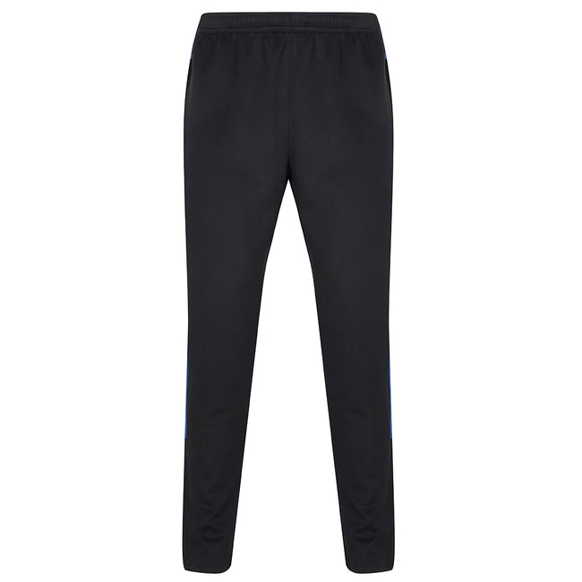 Navy-Royal - Front - Finden & Hales Mens Knitted Tracksuit Pants