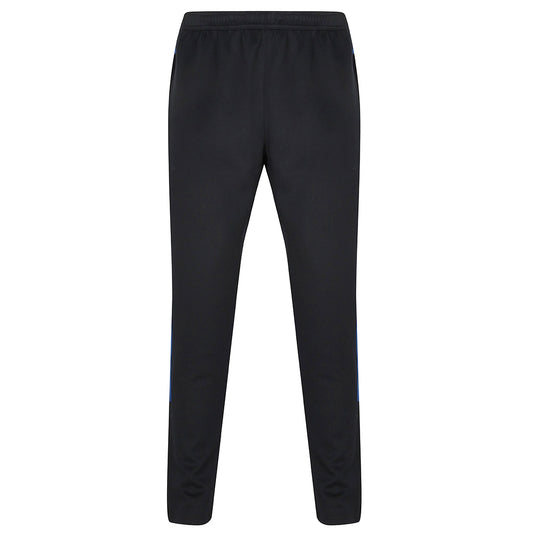 Navy-Royal - Front - Finden & Hales Mens Knitted Tracksuit Pants