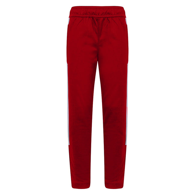 Red-White - Front - Finden & Hales Childrens-Kids Boys Knitted Tracksuit Pants
