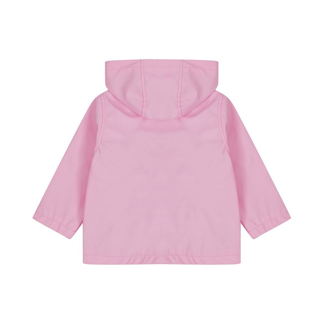 Candyfloss Pink - Back - Larkwood Baby Boys Rain Jacket