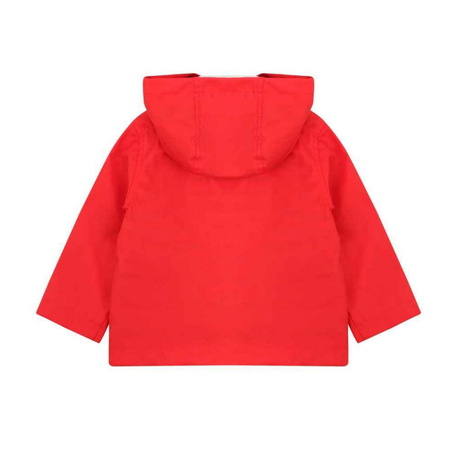 Red - Back - Larkwood Baby Boys Rain Jacket