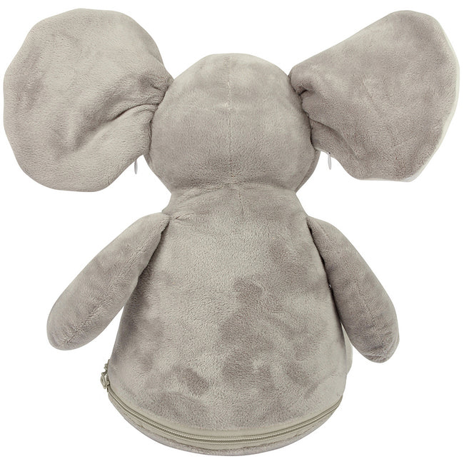 Grey - Back - Mumbles Zippie Elephant Toy