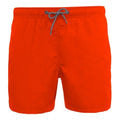 Crush Orange - Front - Proact Mens Swimming Shorts