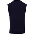Navy - Back - Premier Mens Sleeveless Cotton Acrylic V Neck Sweater