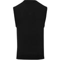 Black - Back - Premier Mens Sleeveless Cotton Acrylic V Neck Sweater