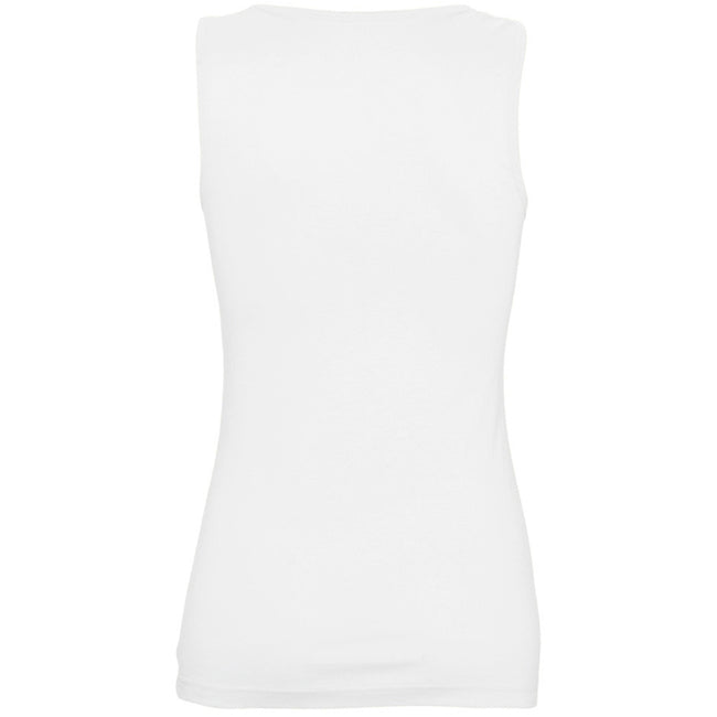 White - Back - SOLS Womens-Ladies Jane Sleeveless Tank - Vest Top