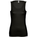 Deep Black - Front - SOLS Womens-Ladies Jane Sleeveless Tank - Vest Top