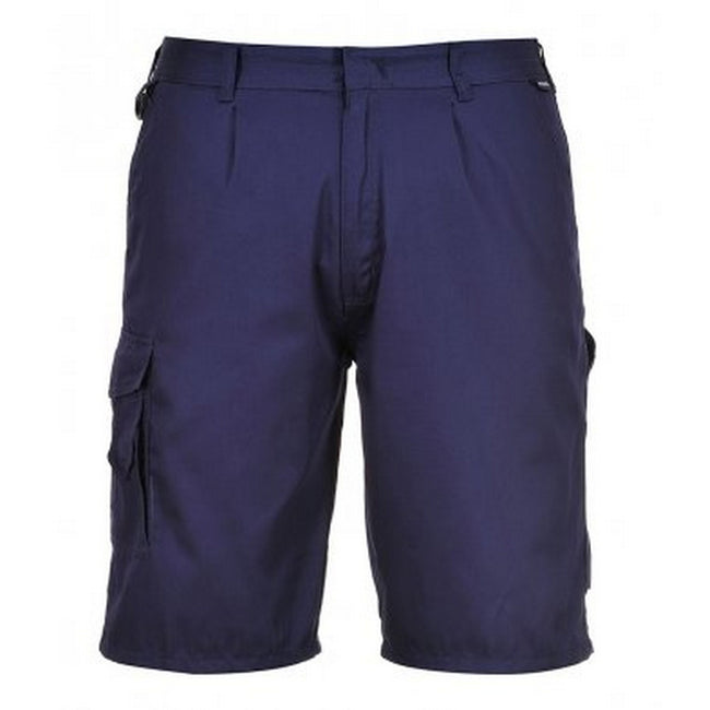 Navy - Front - Portwest Mens Combat Shorts