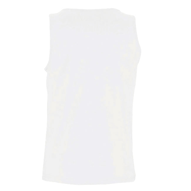 White - Back - SOLS Mens Justin Sleeveless Tank - Vest Top