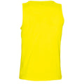 Lemon - Back - SOLS Mens Justin Sleeveless Tank - Vest Top